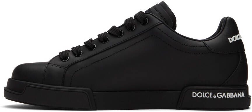 Dolce & Gabbana Black Portofino Sneakers