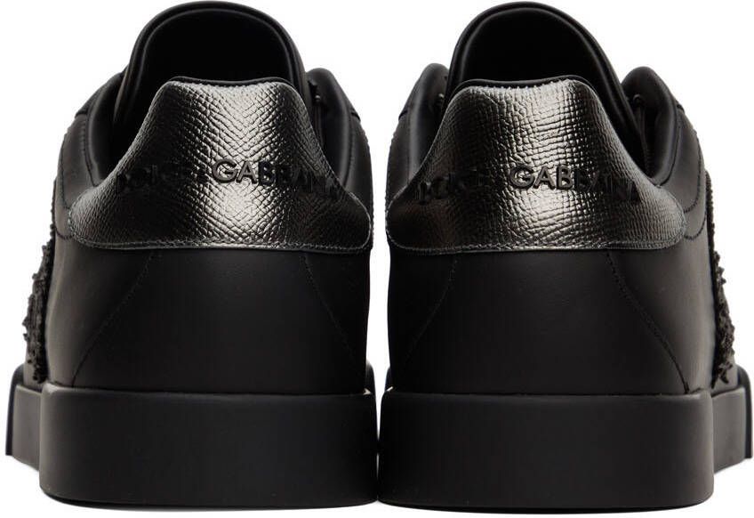 Dolce & Gabbana Black Portofino Sneakers