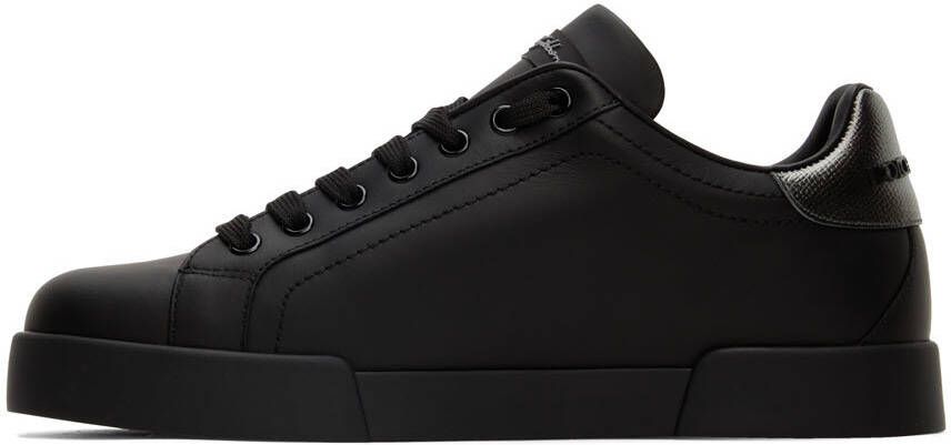 Dolce & Gabbana Black Portofino Sneakers