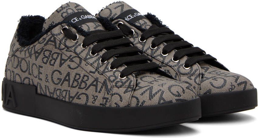 Dolce & Gabbana Brown Portofino Sneakers