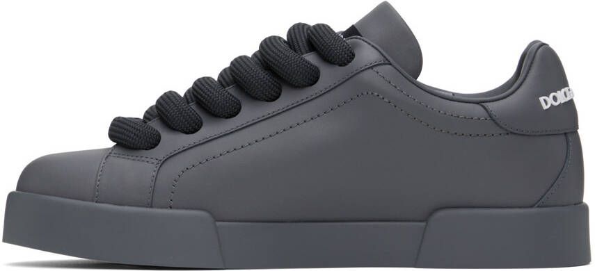 Dolce & Gabbana Gray Portofino Sneakers