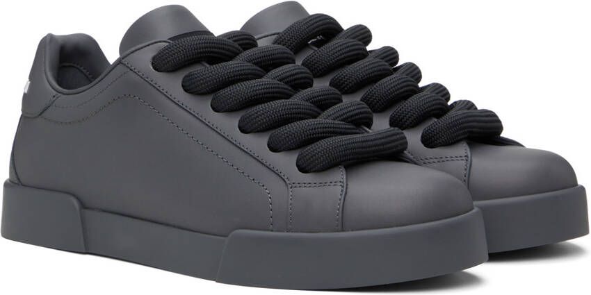 Dolce & Gabbana Gray Portofino Sneakers