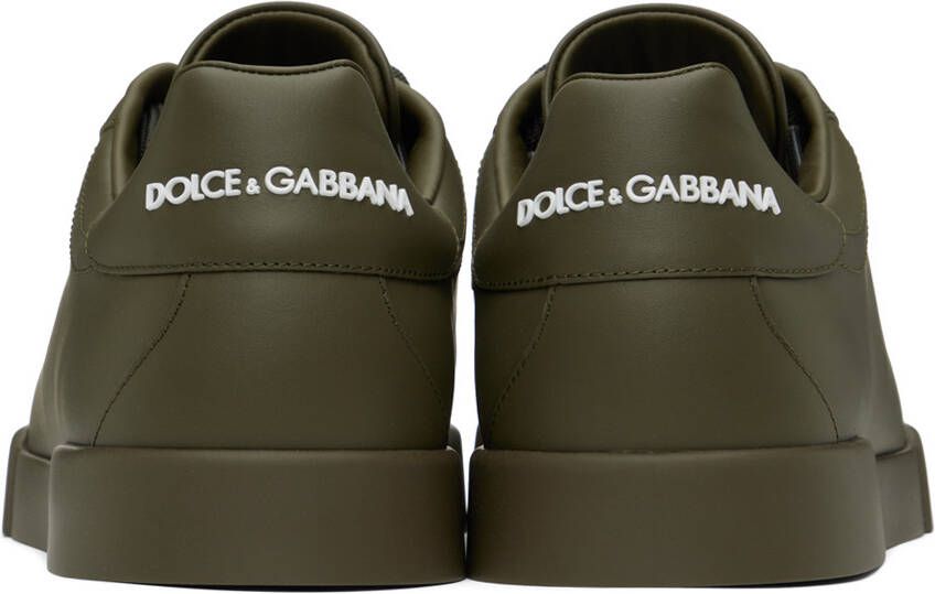 Dolce & Gabbana Khaki Portofino Sneakers