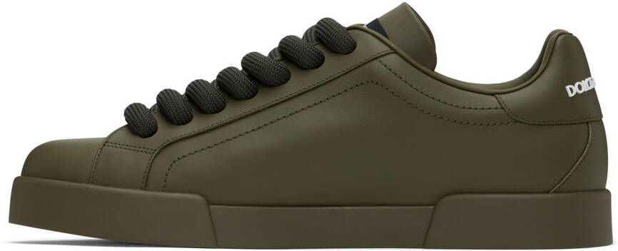 Dolce & Gabbana Khaki Portofino Sneakers