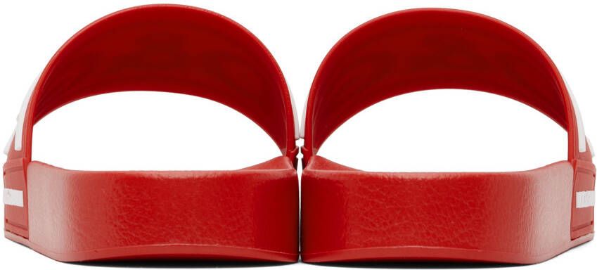Dolce & Gabbana Red Gomma Slides