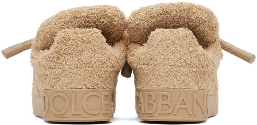 Dolce & Gabbana Tan Portofino Sneakers