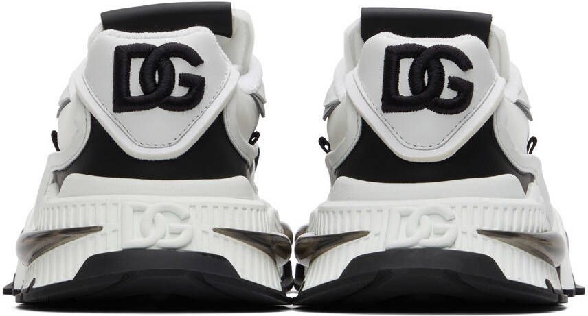 Dolce & Gabbana White & Black Airmaster Sneakers