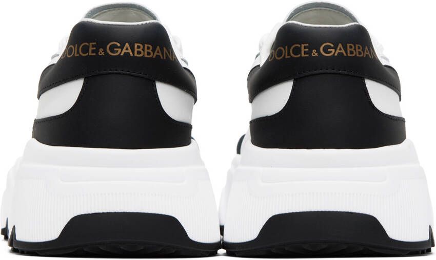 Dolce & Gabbana White & Black Daymaster Sneakers