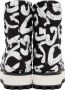 Dolce & Gabbana White & Black Graffiti Boots - Thumbnail 2