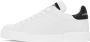 Dolce & Gabbana White & Black Portofino Low Sneakers - Thumbnail 3