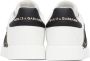 Dolce & Gabbana White & Black Portofino Sneakers - Thumbnail 2