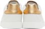 Dolce & Gabbana White & Gold Portofino Sneakers - Thumbnail 2