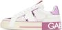 Dolce & Gabbana White & Pink 2.Zero Sneakers - Thumbnail 3