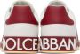 Dolce & Gabbana White & Red Portofino Sneakers - Thumbnail 2