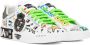 Dolce & Gabbana White Embroidery & Studs Portofino Sneakers - Thumbnail 4