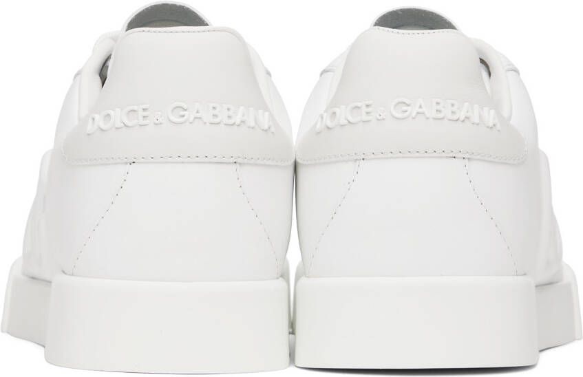 Dolce & Gabbana White Portofino DG Sneakers