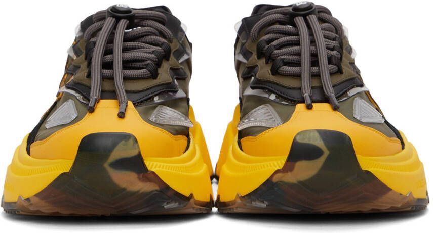 Dolce & Gabbana Yellow & Black Daymaster Sneakers