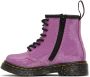 Dr. Martens Baby Pink 1460 Glitter Lace-Up Boots - Thumbnail 3