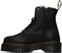 Dr. Martens Black Faux-Fur Lined Platform Jadon Boots - Thumbnail 3
