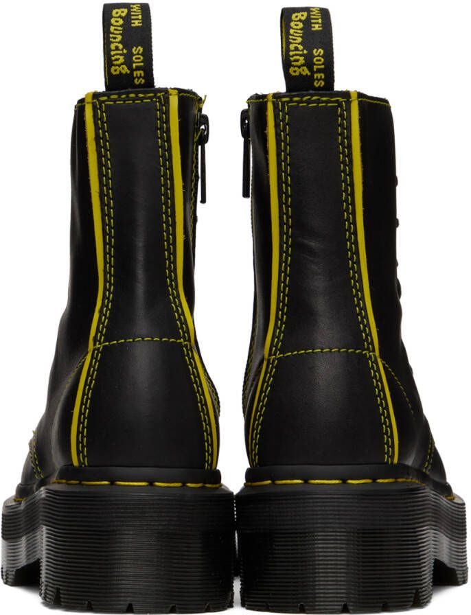 Dr. Martens Black Jadon II Neon Star Boots
