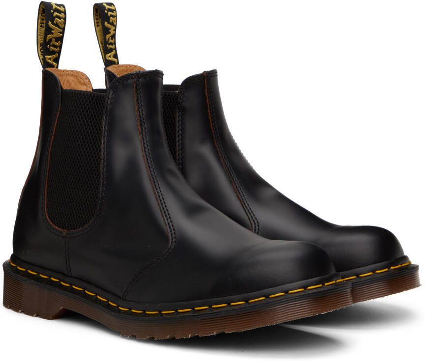 Dr. Martens Black 'Made In England' 2976 Vintage Chelsea Boots