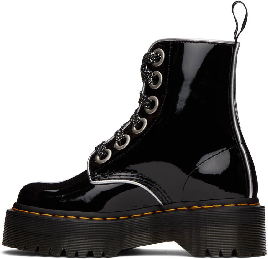 Dr. Martens Black Patent Molly Boots