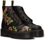 Dr. Martens Black Sinclair Floral Bloom Boots - Thumbnail 4