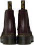 Dr. Martens Burgundy 2976 Quad Chelsea Boots - Thumbnail 2