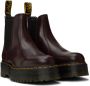 Dr. Martens Burgundy 2976 Quad Chelsea Boots - Thumbnail 4