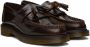 Dr. Martens Burgundy Adrian Snaffle Smooth Kiltie Loafers - Thumbnail 4