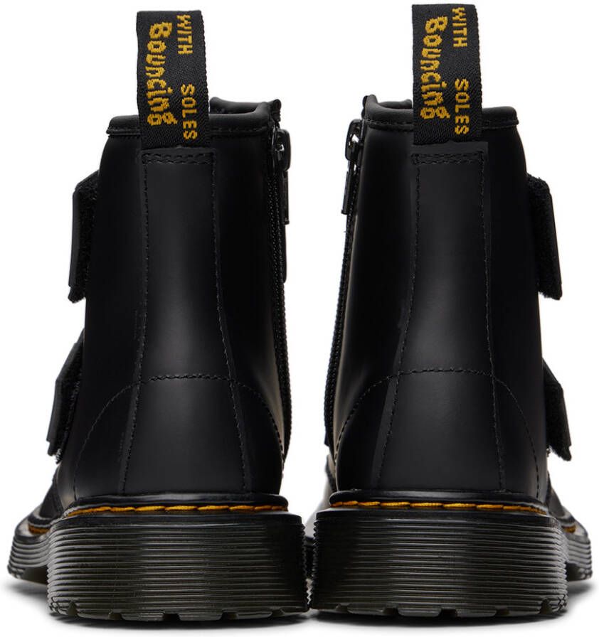 Dr. Martens Kids Black 1460 Double Strap Big Kids Boots