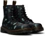 Dr. Martens Kids Black 1460 Glow In The Dark Bugs Big Kids Boots - Thumbnail 4