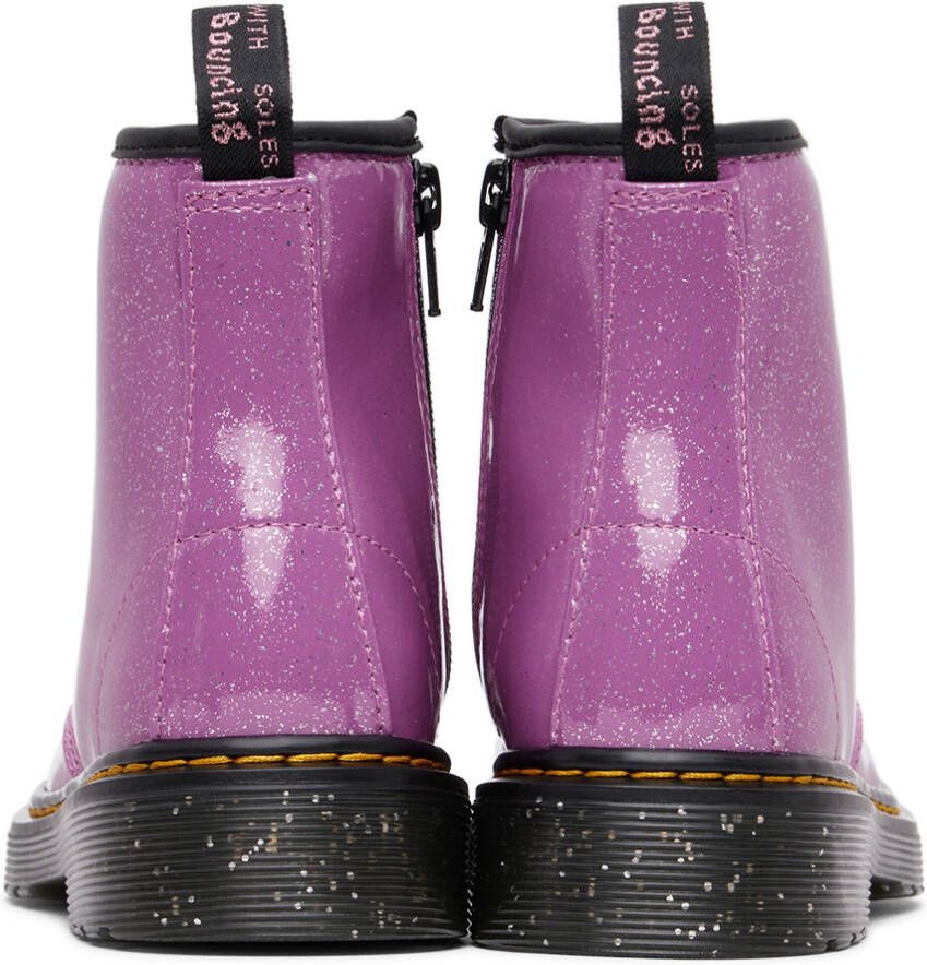 Dr. Martens Kids Pink 1460 Glitter Big Kids Boots