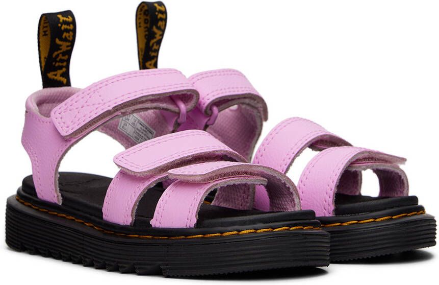 Dr. Martens Kids Pink Klaire Big Kids Sandals