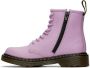 Dr. Martens Kids Purple 1460 Romario Big Kids Boots - Thumbnail 3