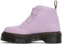 Dr. Martens Purple Devon Flower Buckle Platform Boots - Thumbnail 3