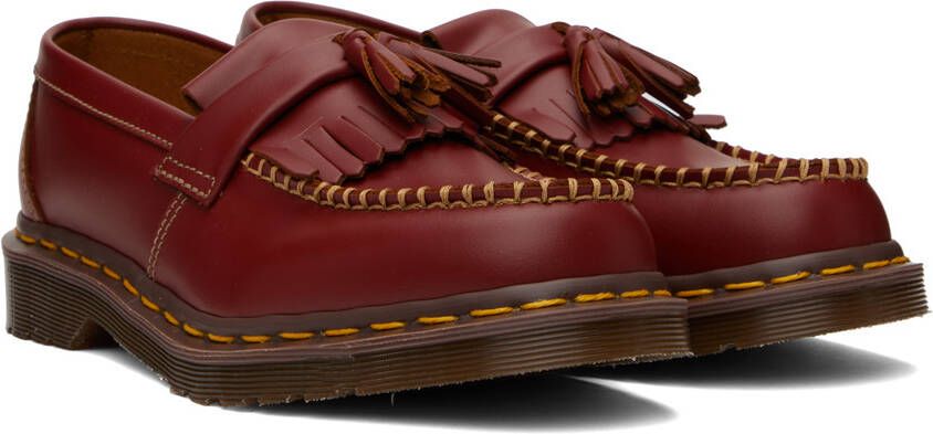 Dr. Martens Red Adrian Loafers