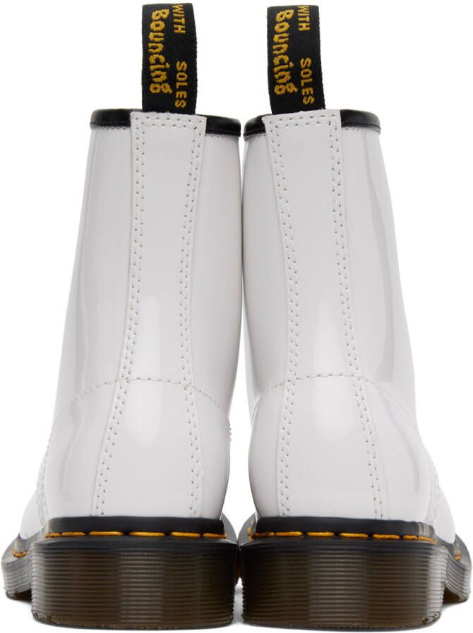 Dr. Martens White 1460 Lace-Up Boots