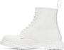 Dr. Martens White 1460 Mono Boots - Thumbnail 3