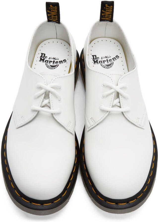 Dr. Martens White 1461 Iced Smooth Leather Oxfords - Picture 6