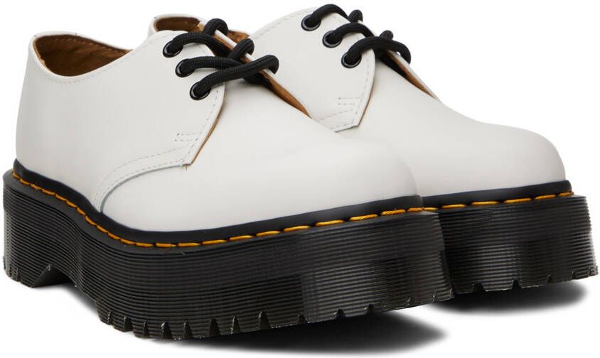 Dr. Martens White 1461 Quad Derbys