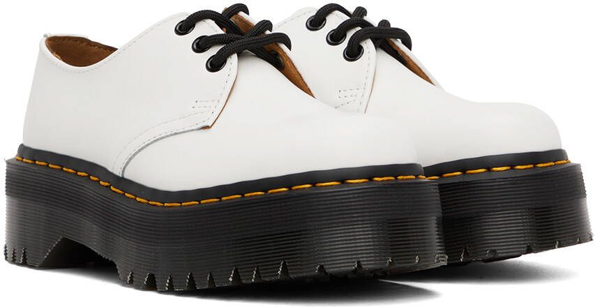 Dr. Martens White 1461 Quad Derbys