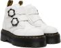 Dr. Martens White Devon Flower Platform Boots - Thumbnail 4