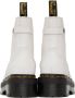 Dr. Martens White 2976 Smooth Platform Chelsea Boots - Thumbnail 7