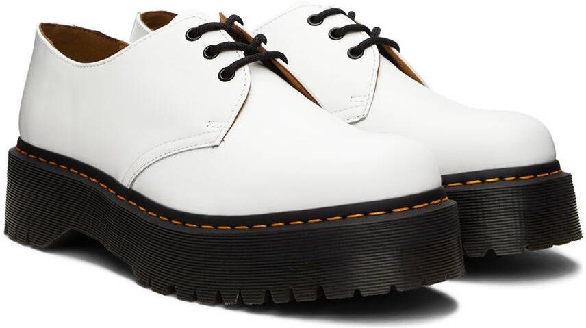 Dr. Martens White Smooth 1461 Platform Oxfords