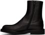 Dries Van Noten Black Leather Chelsea Boots - Thumbnail 3
