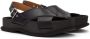 Dries Van Noten Black Leather Sandals - Thumbnail 4