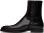 Dries Van Noten Black Leather Zip-Up Boots - Thumbnail 3
