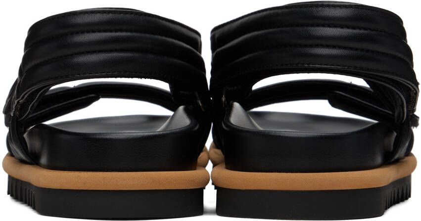 Dries Van Noten Black Padded Sandals