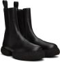Dries Van Noten Black Platform Chelsea Boots - Thumbnail 4